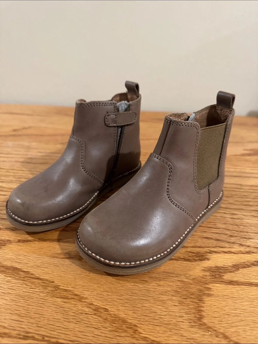 Jamie Kay Kids Brown Leather Chelsea Boots - Comfortable Slip-On Style